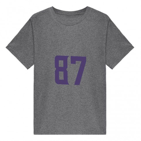 Tj Hockenson Minnesota Vikings Shirt Jersey Dart Gray Womens